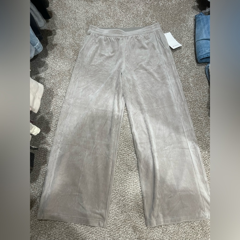 NWT Lululemon Scuba Wide Leg Corduroy Lounge Pants
